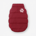 Maroon Furline Coat by The Wild Paw featuring a plush fur-lined collar and stylish design for warmth and fashion.