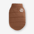 The Wild Paw Furline Coat in khaki stone with soft fur lining, stylish long coat for cold weather wear.