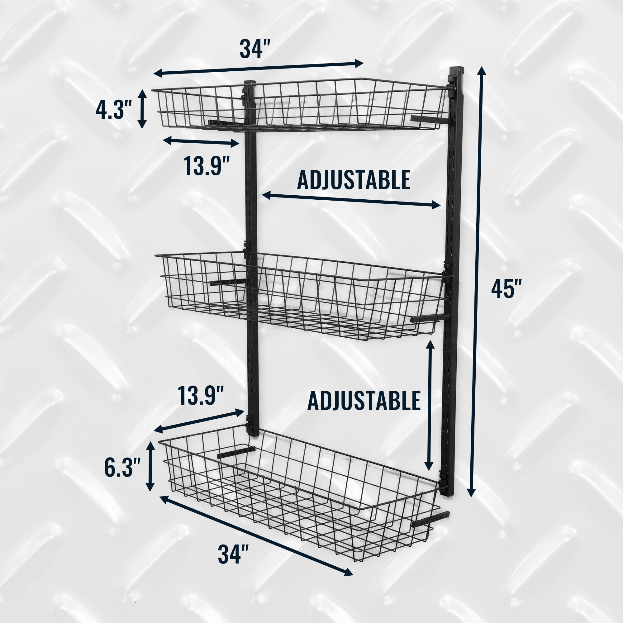 3 Basket Storage Rack | G-Basket | Holds 120 lbs - OVERLANDERS Outfitter