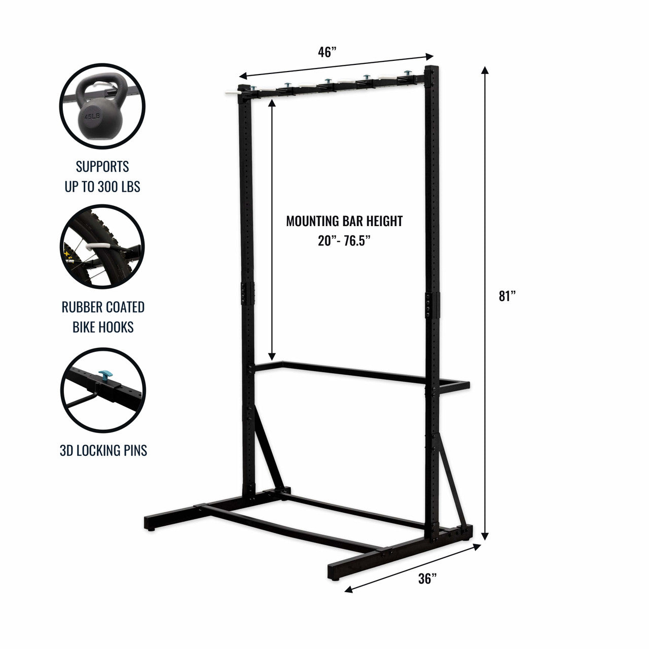 Freestanding Bike Rack | G-Bike | Holds 5 Bikes - OVERLANDERS Outfitter