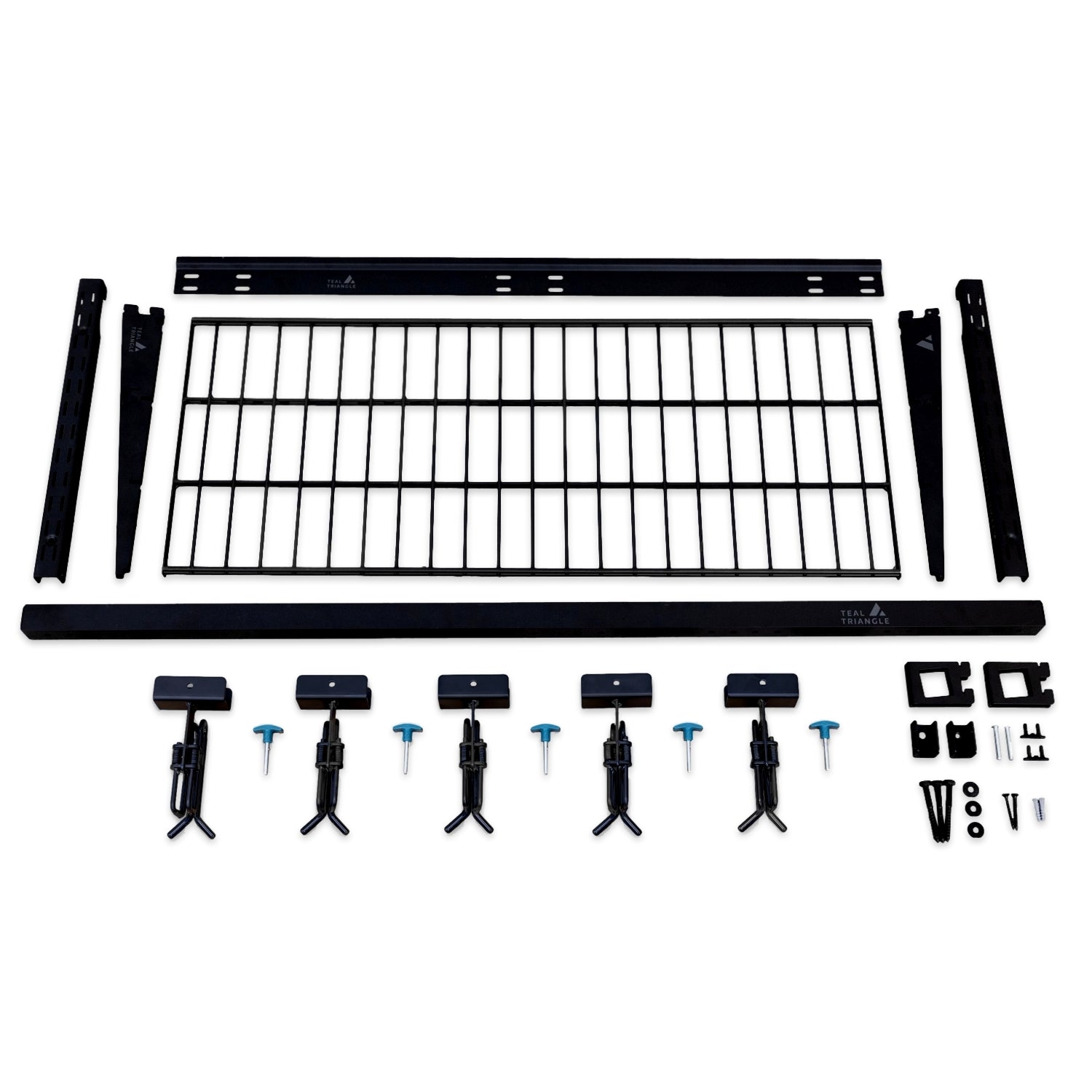 Lone Peak Ski Rack + Shelf | Adjustable Wall Storage System | Holds 5 Pairs of Skis - OVERLANDERS Outfitter