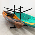 G-Watersport 4 Kayak & Canoe Rack | 4 Levels With Wheels | Double-Sided | Black - OVERLANDERS Outfitter