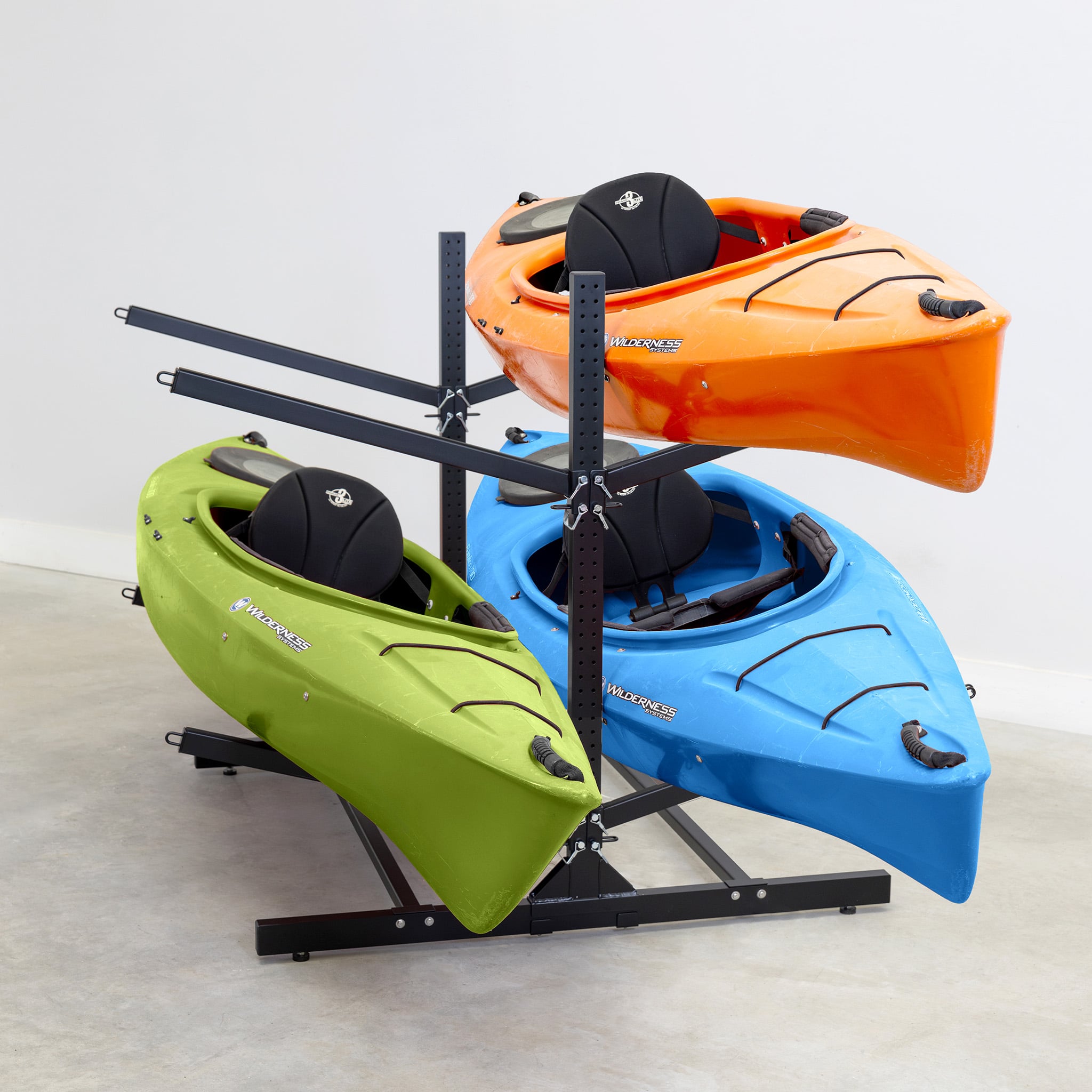 G-Watersport 4 Kayak & Canoe Rack | 4 Levels | Double-Sided | Black - OVERLANDERS Outfitter