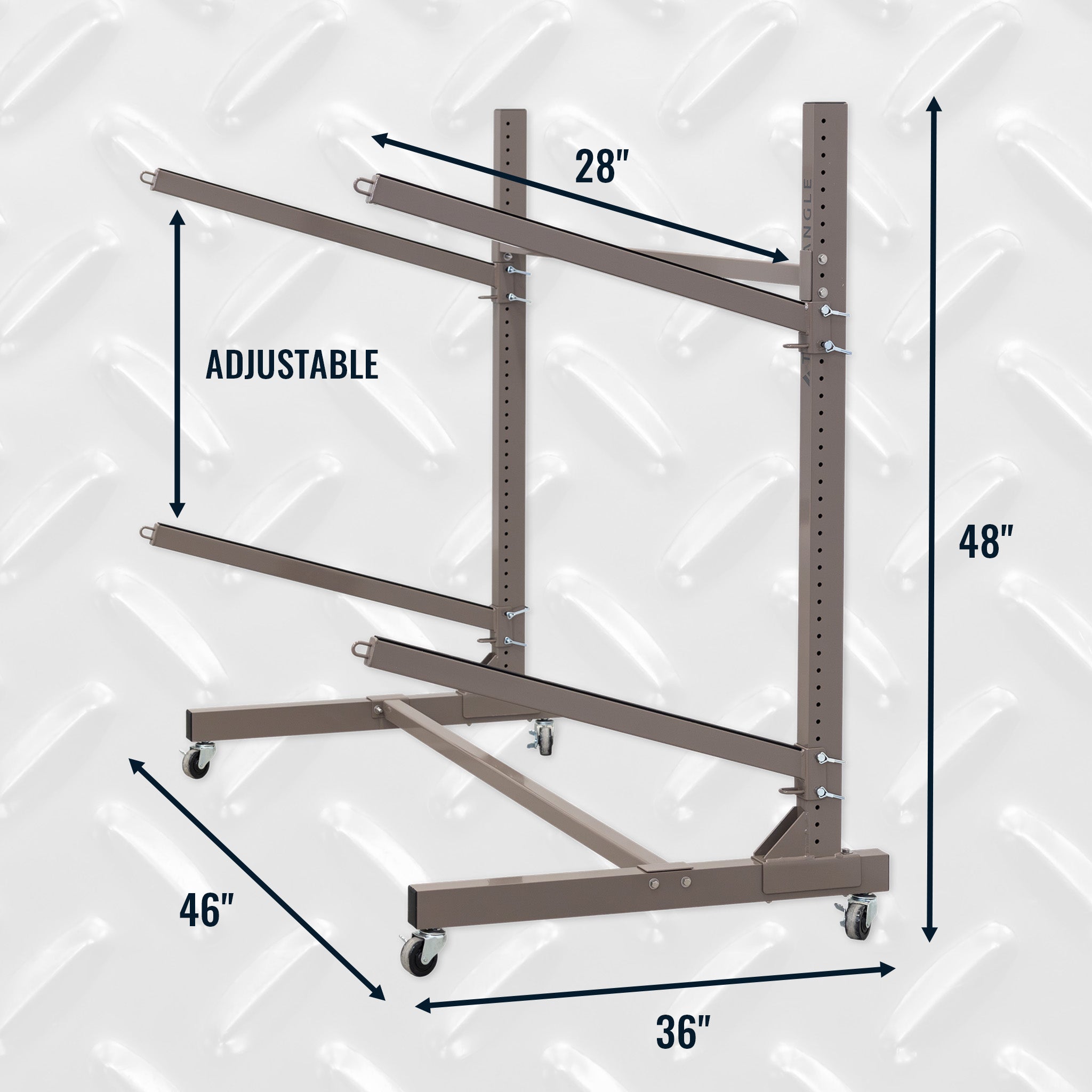 G-Watersport 2 Kayak & Canoe Rack | 2 Levels With Wheels | Single-Sided | Mud - OVERLANDERS Outfitter