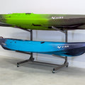 G-Watersport 2 Kayak & Canoe Rack | 2 Levels With Wheels | Single-Sided | Mud - OVERLANDERS Outfitter