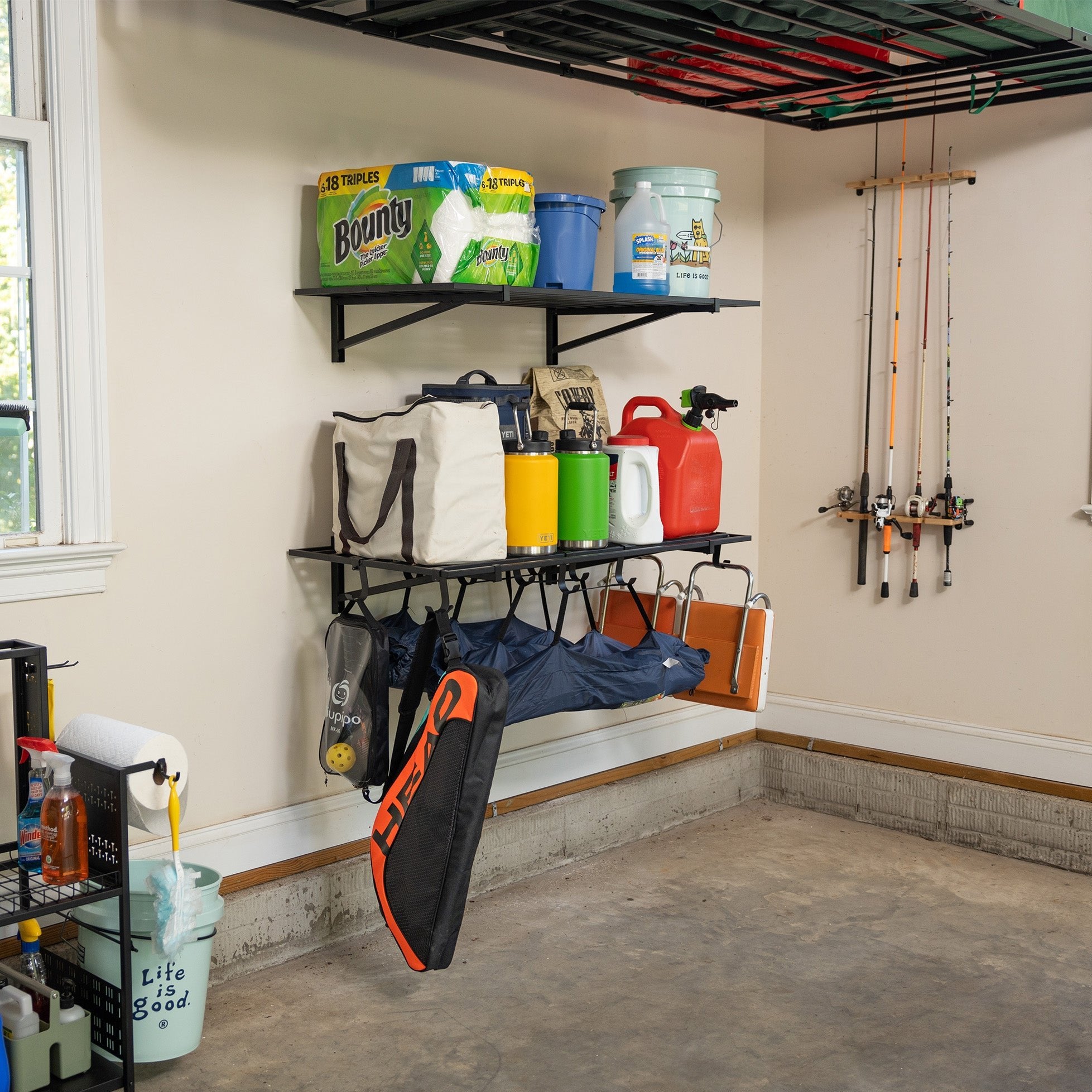 2' x 4' Bristol Garage Wall Mount Shelves | 2-Pack - OVERLANDERS Outfitter