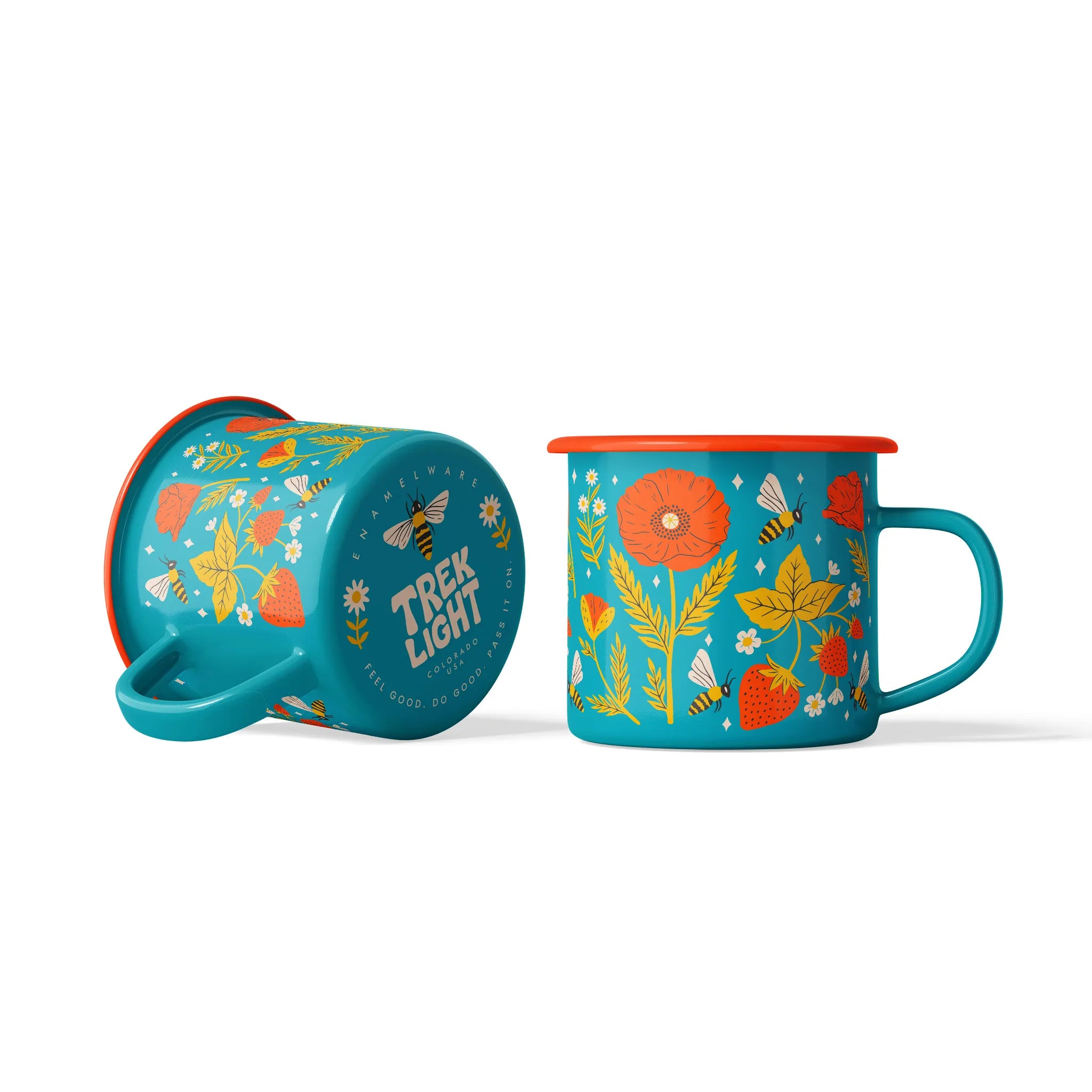 Garden Buzz Enamel Mug 16oz - OVERLANDERS Outfitter
