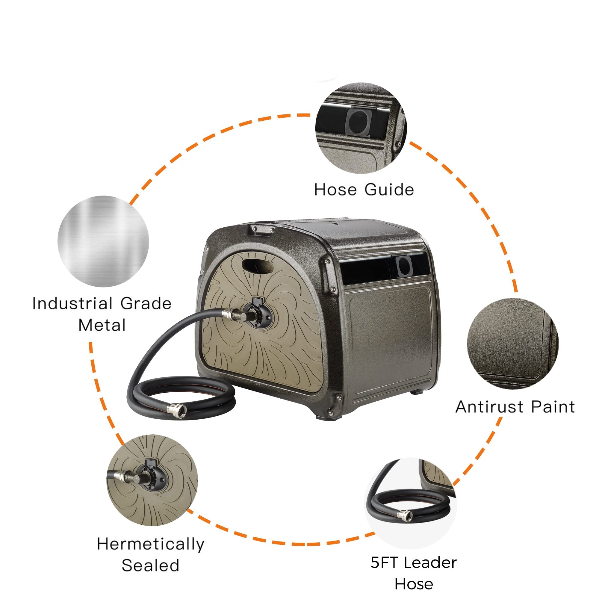 Garden Hose Reel Box-Heavy Duty - OVERLANDERS Outfitter
