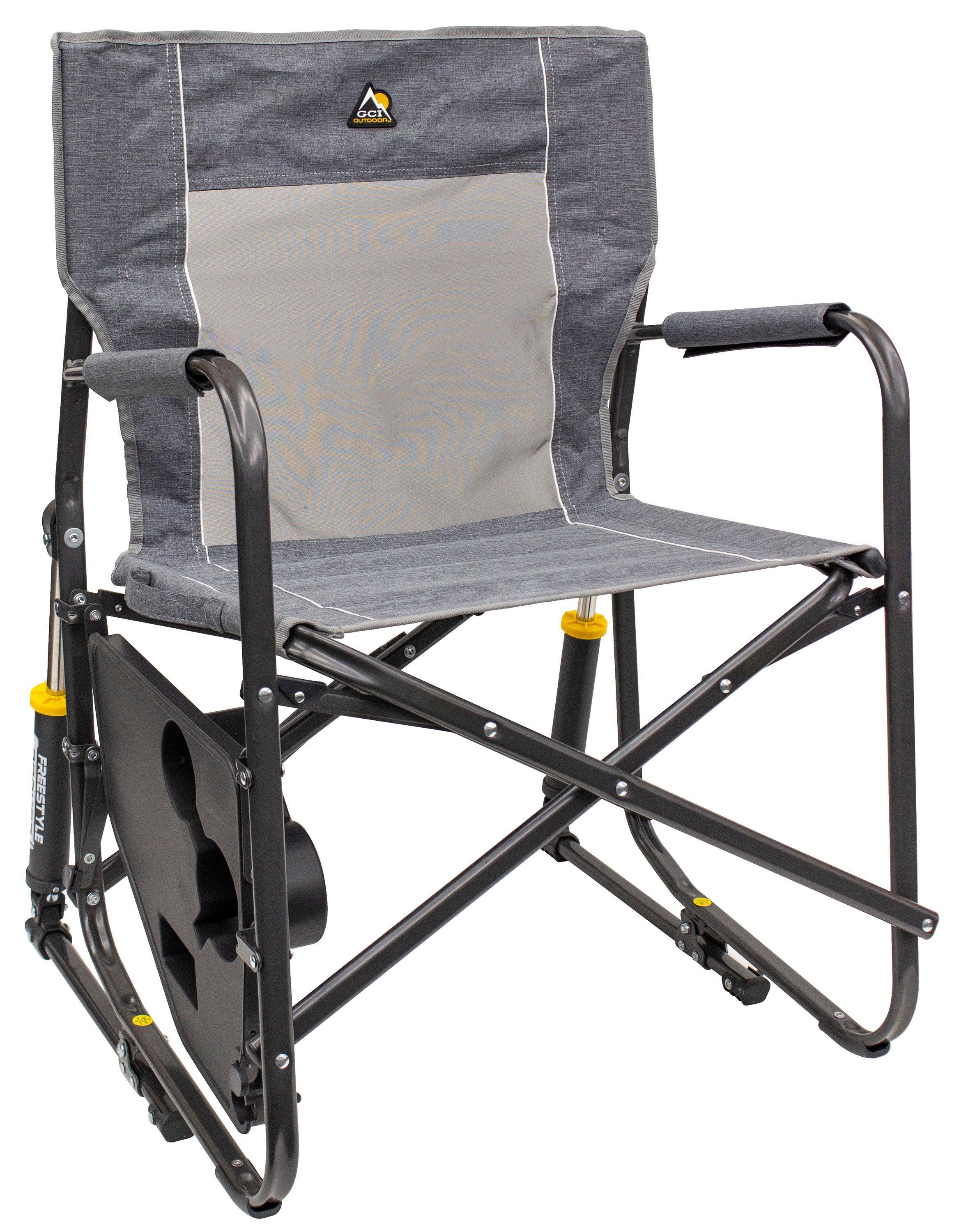 GCI Outdoor Freestyle Rocker Portable Folding Rocking Chair, Outdoor Camping Chair with Side Table - OVERLANDERS Outfitter