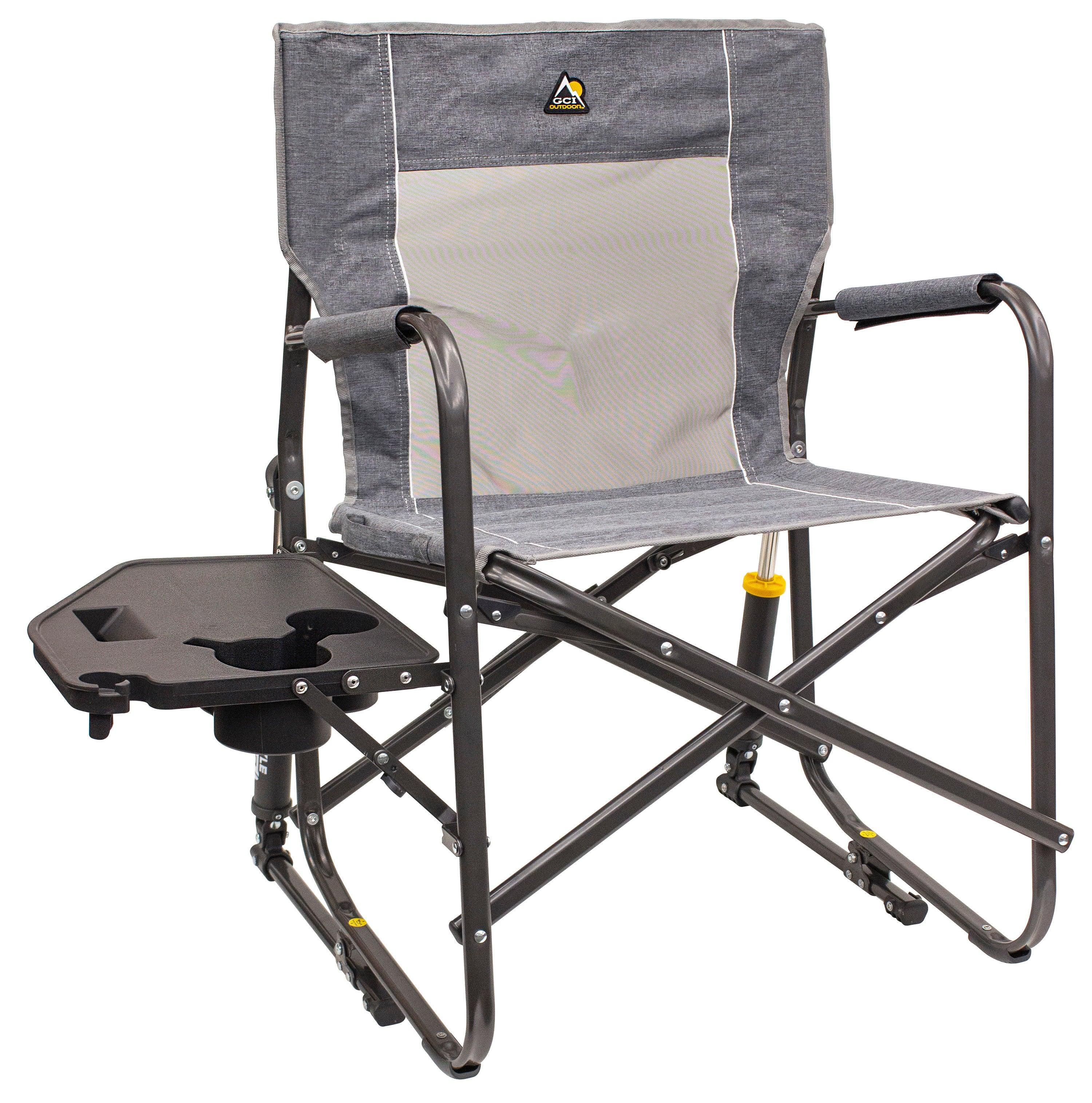 GCI Outdoor Freestyle Rocker Portable Folding Rocking Chair, Outdoor Camping Chair with Side Table - OVERLANDERS Outfitter
