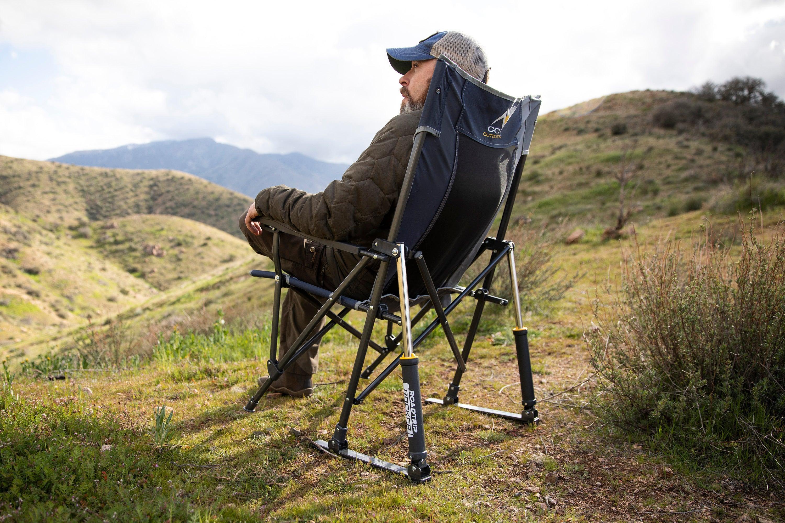 GCI Outdoor Freestyle Rocker XL Portable Folding Rocking Chair and Outdoor Camping Chair - OVERLANDERS Outfitter