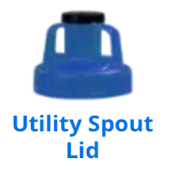 OilSafe Utility Lid for Oil and Fluid Transfer Container by DRIVEN Racing Shop, showing a close-up of the lid and transfer spout.