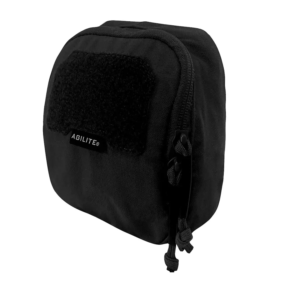 Black medium HCC Tactical general purpose pouch with adjustable strap and multiple compartments for versatile storage.