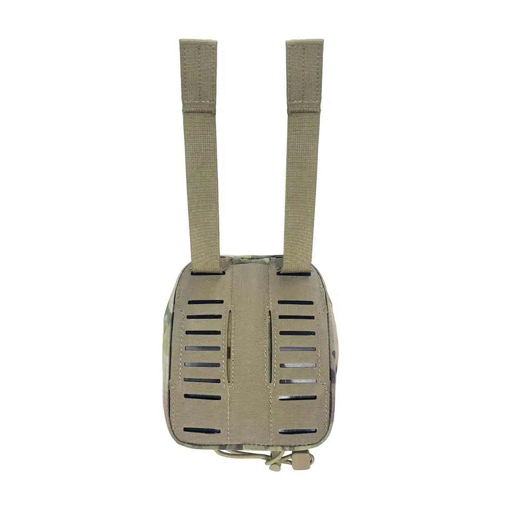 Medium HCC Tactical general-purpose pouch in Multicam fabric, showing multiple compartments and durable construction.