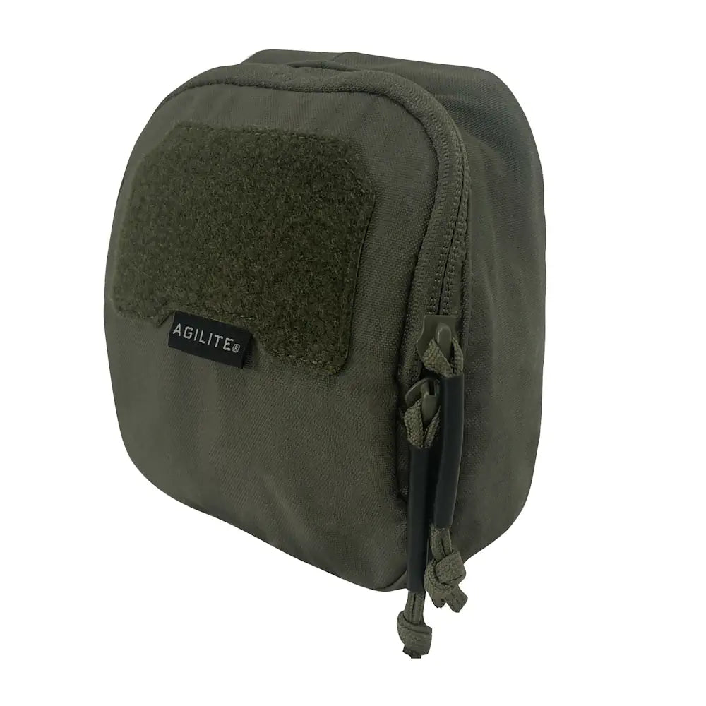 Medium HCC Tactical general purpose pouch in ranger green with multiple compartments and adjustable straps.