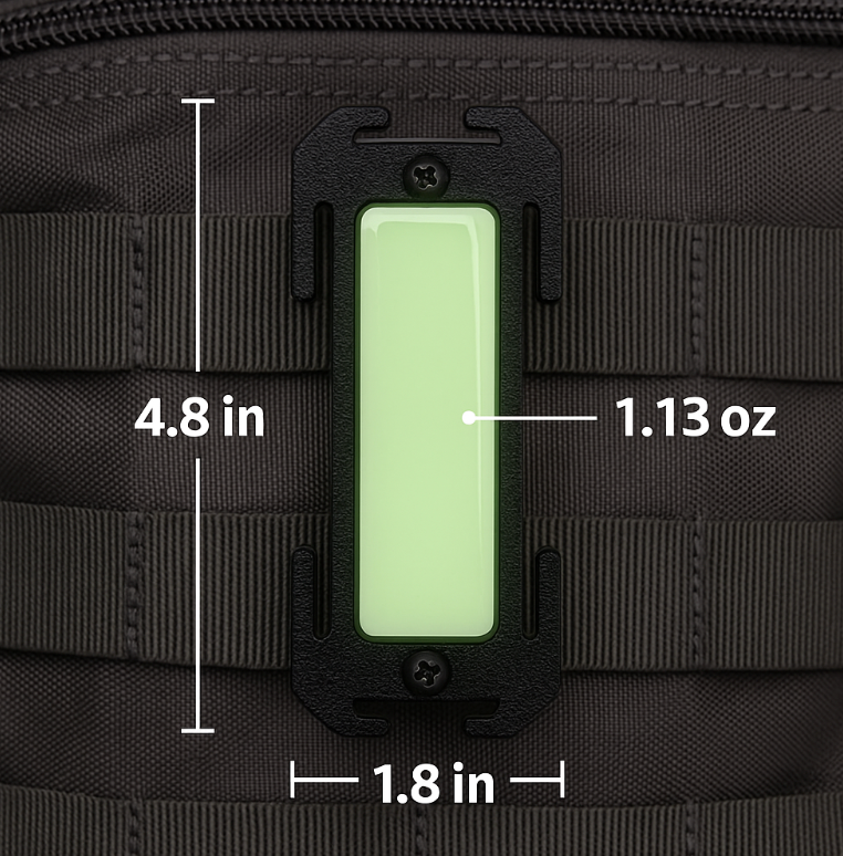 Glow In The Dark Web MOLLE Emergency Identifier | ONE SHEAR® - OVERLANDERS Outfitter