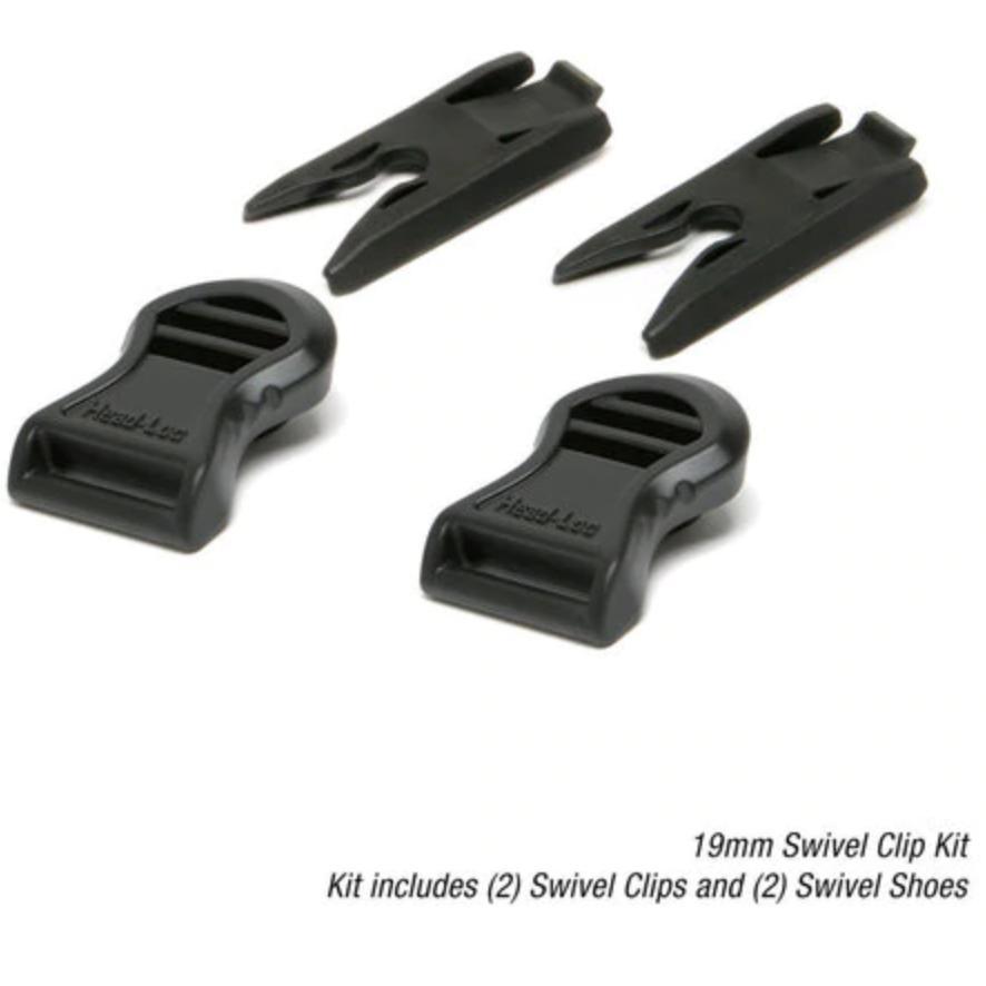 HCC Tactical Goggle Swivel Clip Kit for helmets, featuring durable clips and hardware for secure goggle attachment.