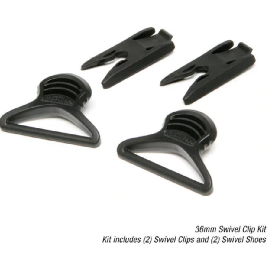 HCC Tactical Goggle Swivel Clip Kit for helmets and accessories, featuring durable clips for secure goggle attachment.