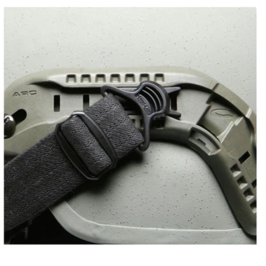 HCC Tactical Goggle Swivel Clip Kit for helmets and accessories, showing durable clips and attachment components.