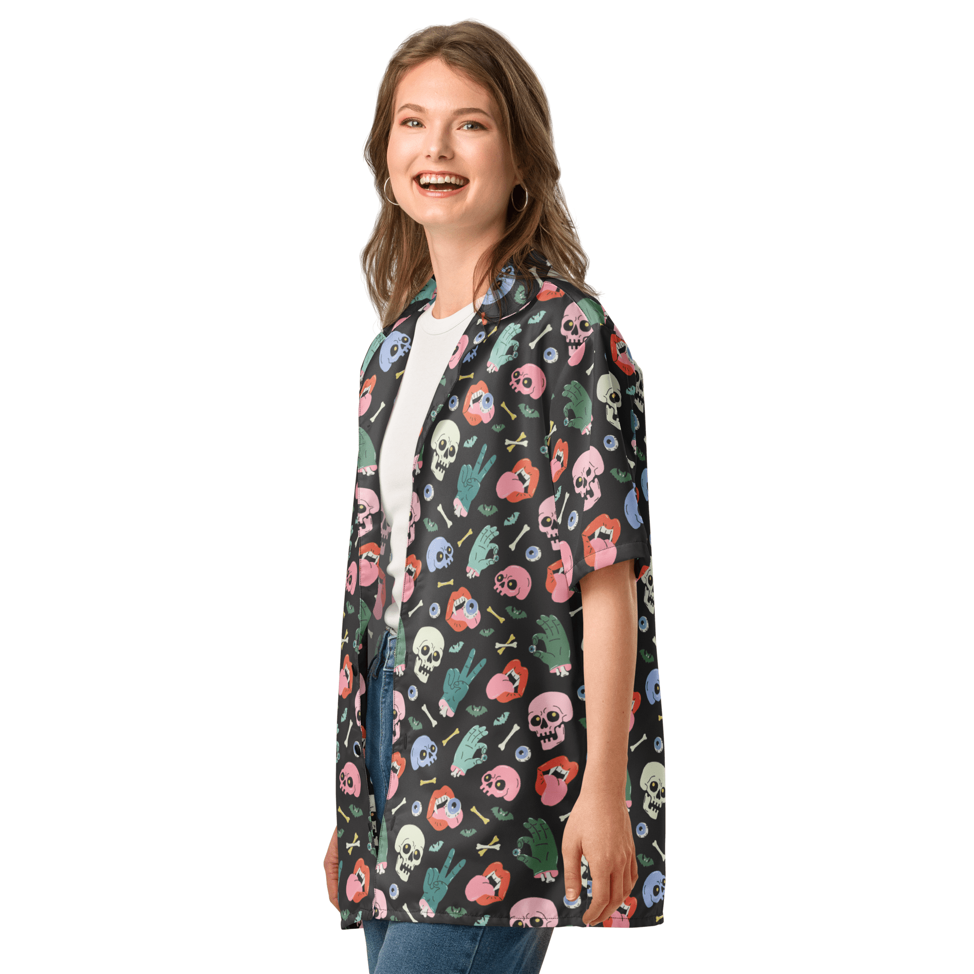 Graveyard Smash Unisex Button Up Shirt