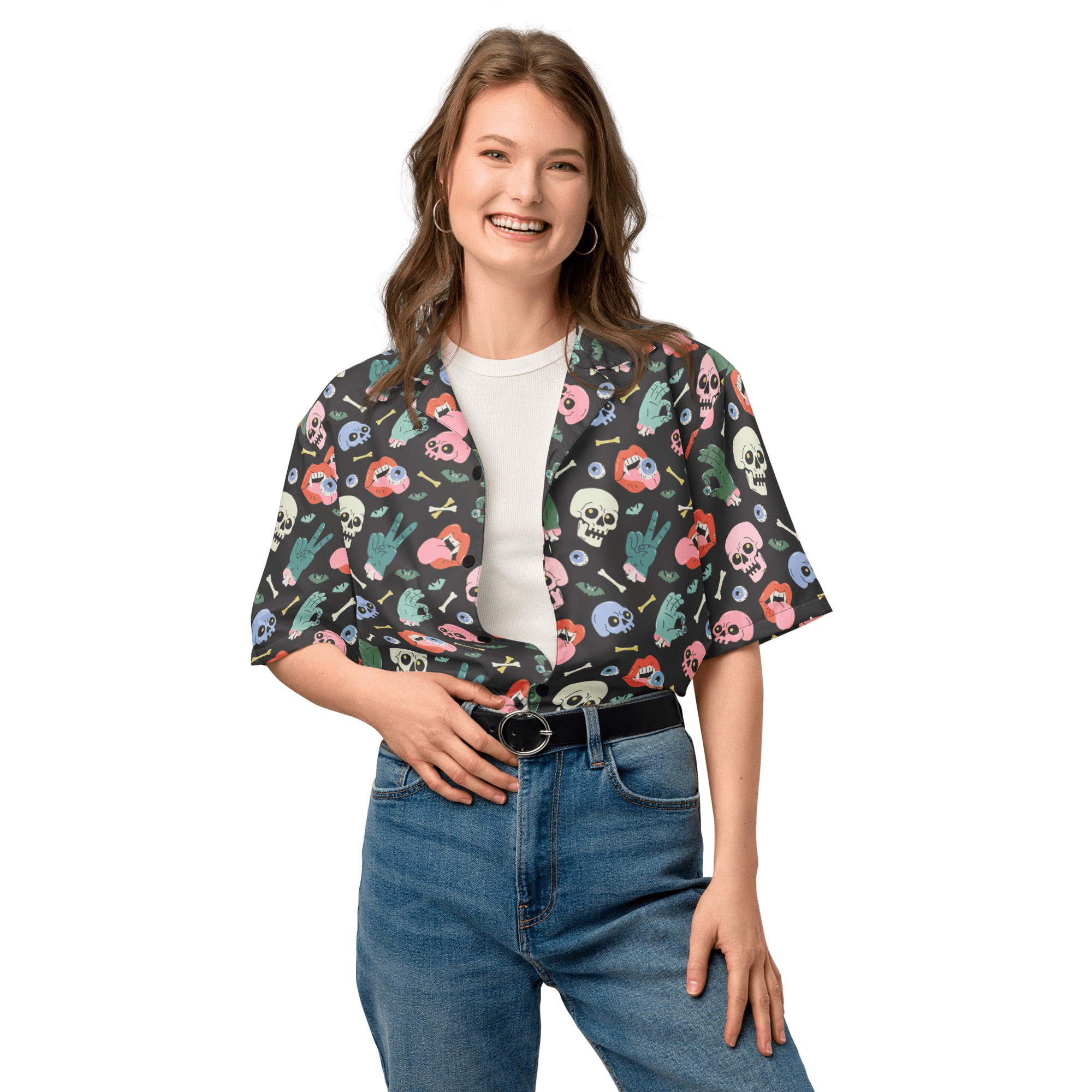 Graveyard Smash Unisex Button Up Shirt