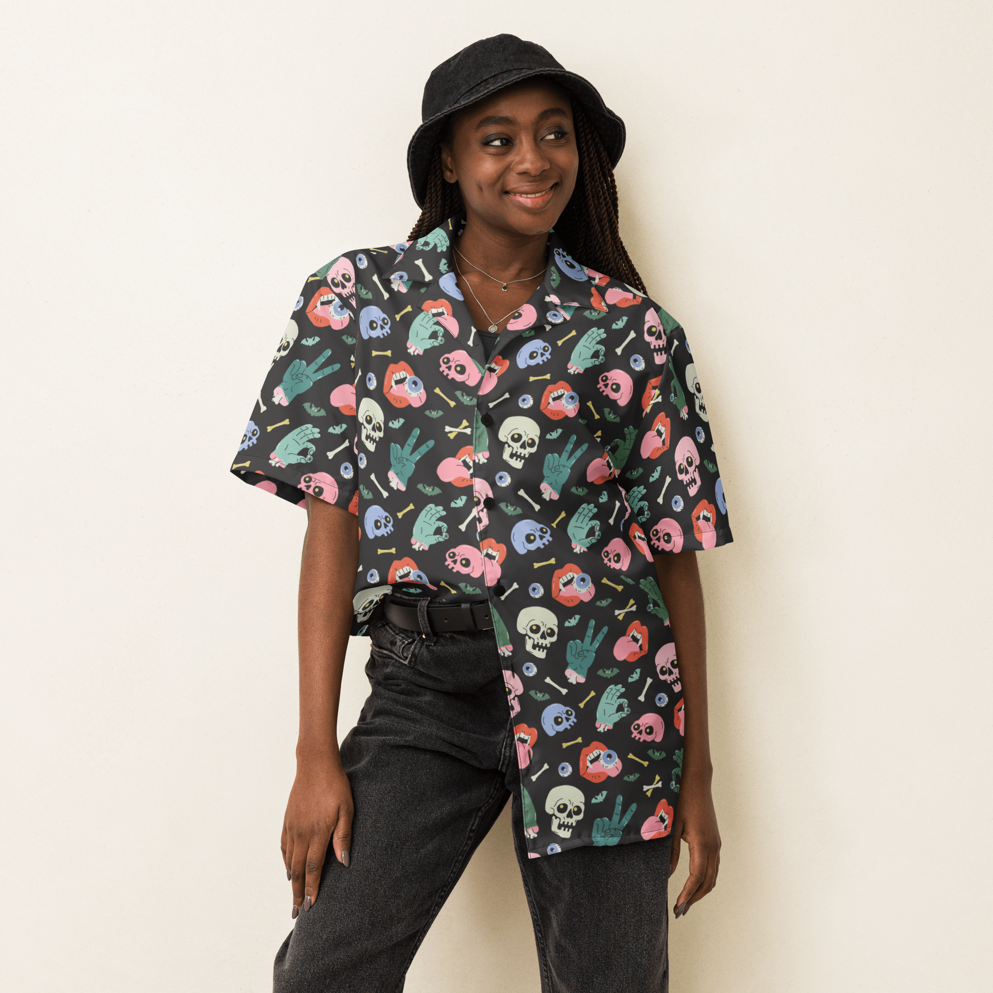 Graveyard Smash Unisex Button Up Shirt
