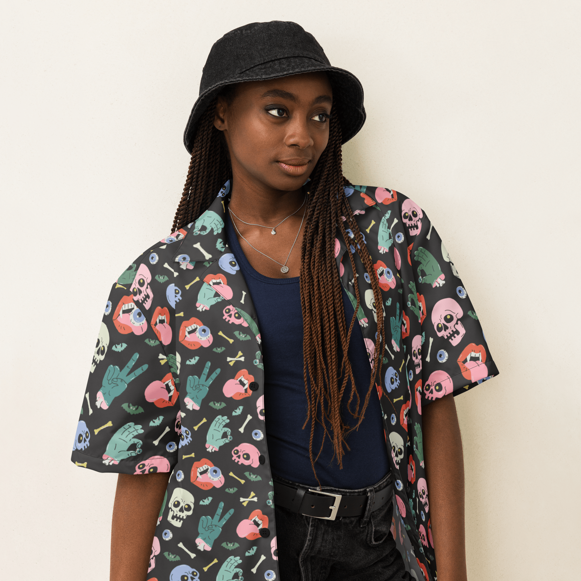 Graveyard Smash Unisex Button Up Shirt