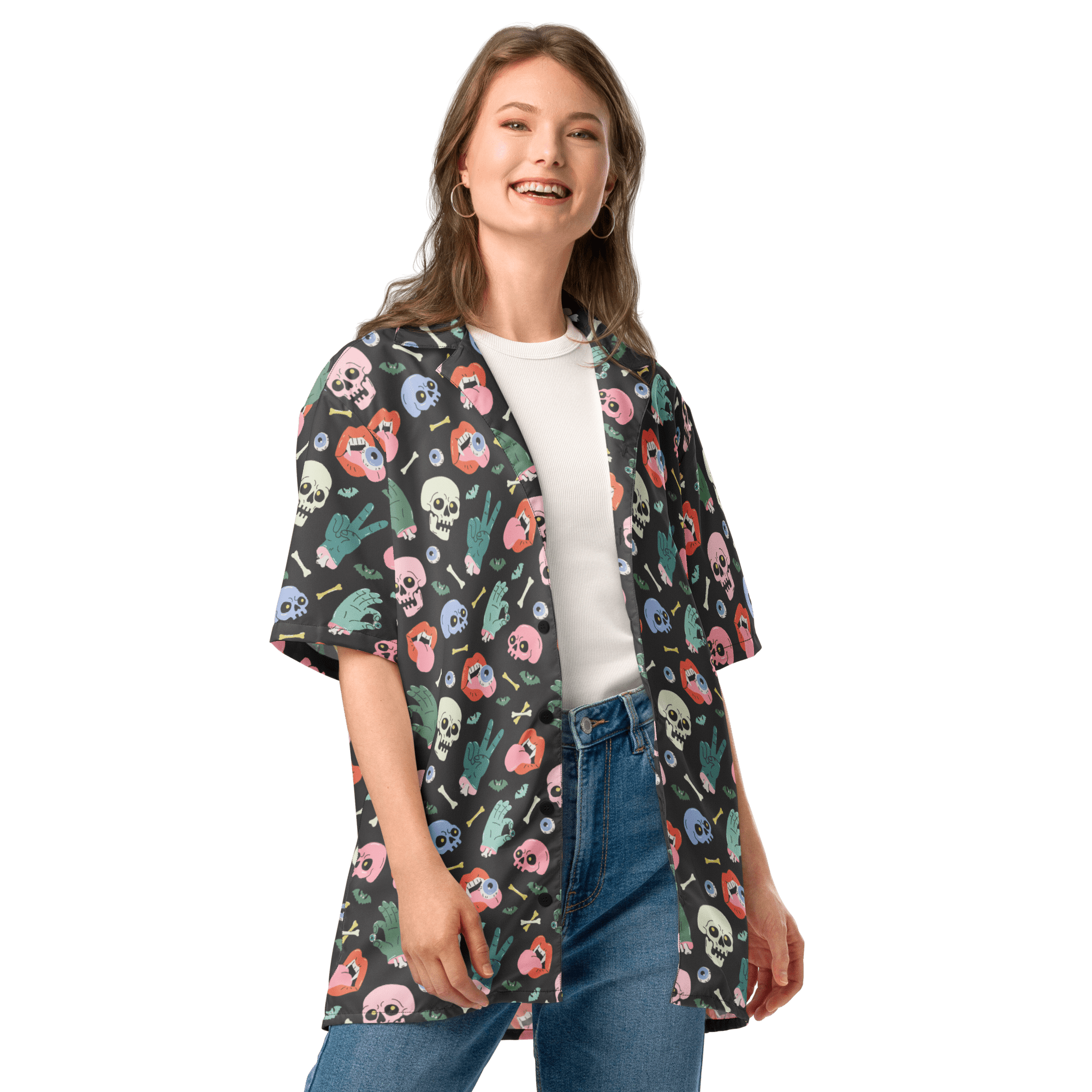 Graveyard Smash Unisex Button Up Shirt
