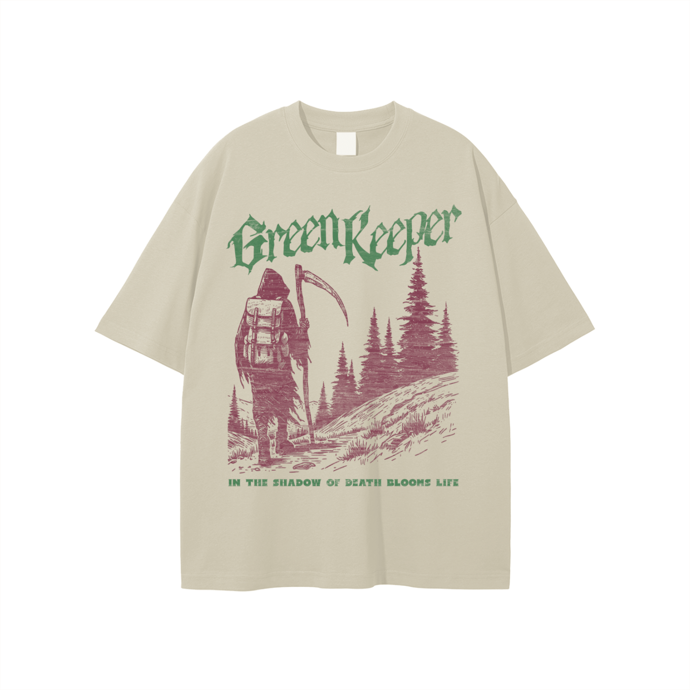Green Keeper Grim Reaper Cotton Tee