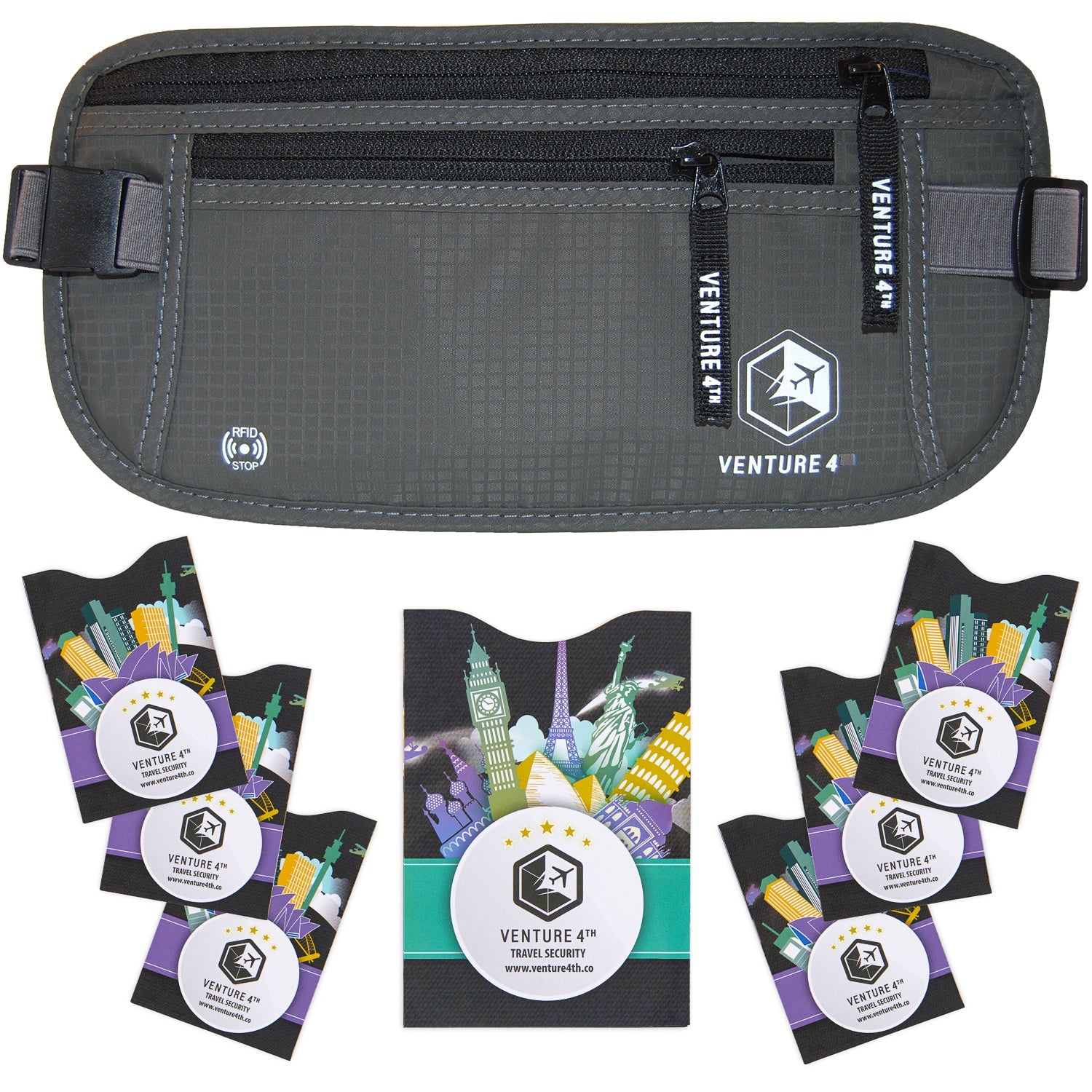 Travel Money Belt + RFID Sleeves - OVERLANDERS Outfitter