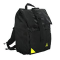 Green Guru Commuter Roll Top Backpack by ZEITBIKE, front view showing durable green bag with roll-top closure and adjustable straps.