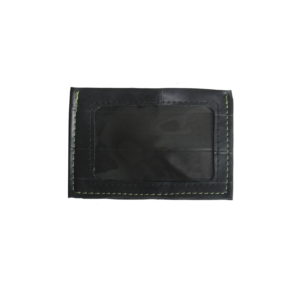 Green Guru ID card wallet by ZEITBIKE with multiple card slots and a sleek design, shown on a white background.