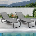 Ainfox 2 pcs Patio Lounge Chair Outdoor, Pool Lounge Chairs