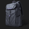 GYXX™ Zues expandable motorcycle backpack by Bean's Moto Booth, showing its sleek design and adjustable straps.