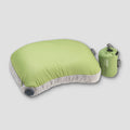 COCOON Ultralight AirCore Hood Pillow showing its compact, lightweight design with soft fabric and adjustable fit for travel comfort.
