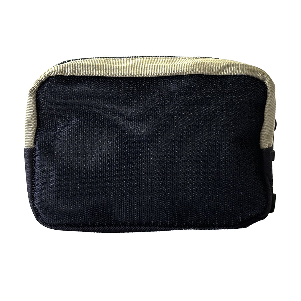 Flatirons Overland RiPouch™ Velcro Bag in half size (4x6 inches) with Velcro closure, shown in black fabric.