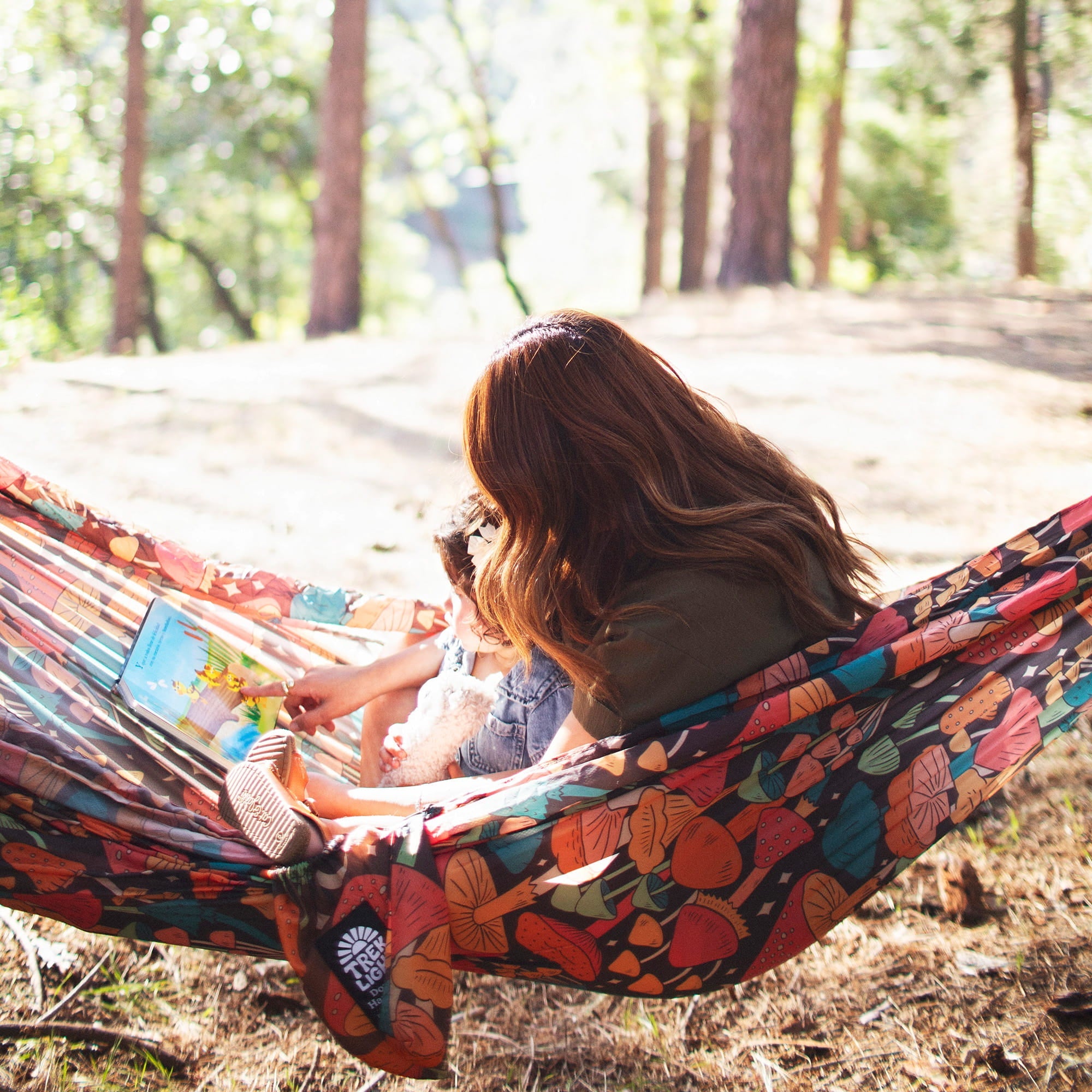 Double Hammock & Pro Hanging Straps (Midnight Mushroom Print) - OVERLANDERS Outfitter