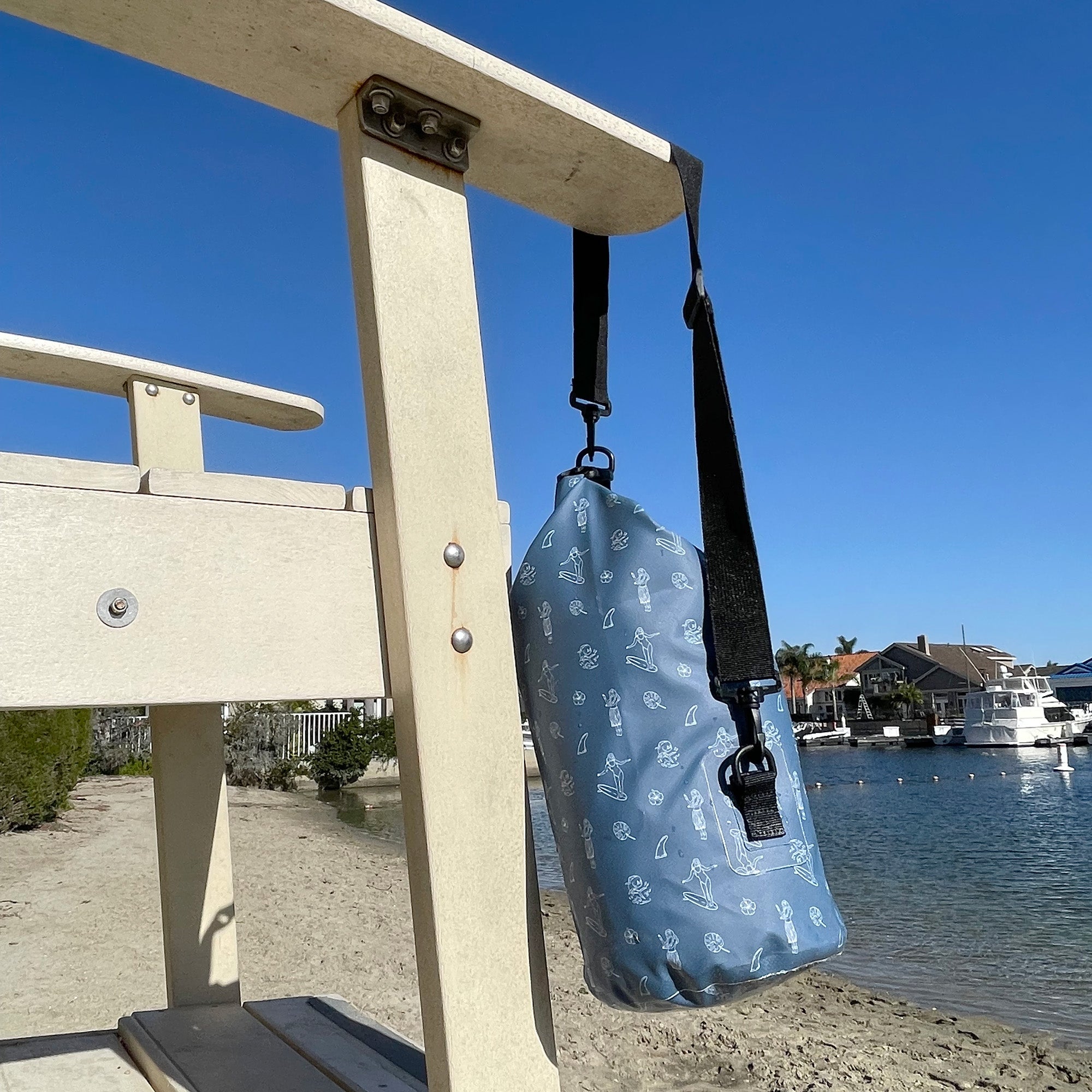 COR Surf Hawaiian print dry bags in 3L, 5L, 10L, 15L sizes, and 3-pack waterproof accessories for outdoor adventures.