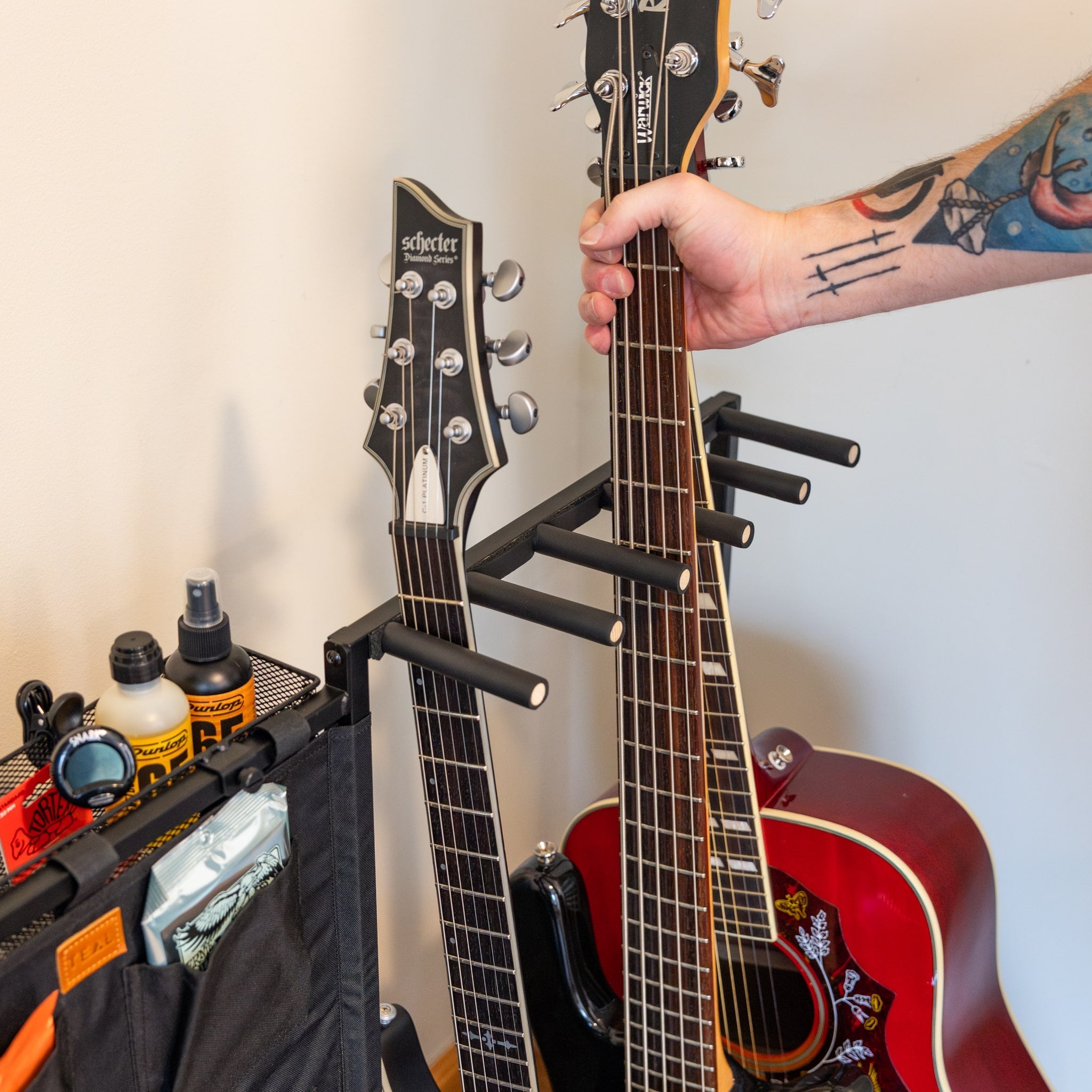 The Headliner 10-Slot Guitar Rack | Black - OVERLANDERS Outfitter