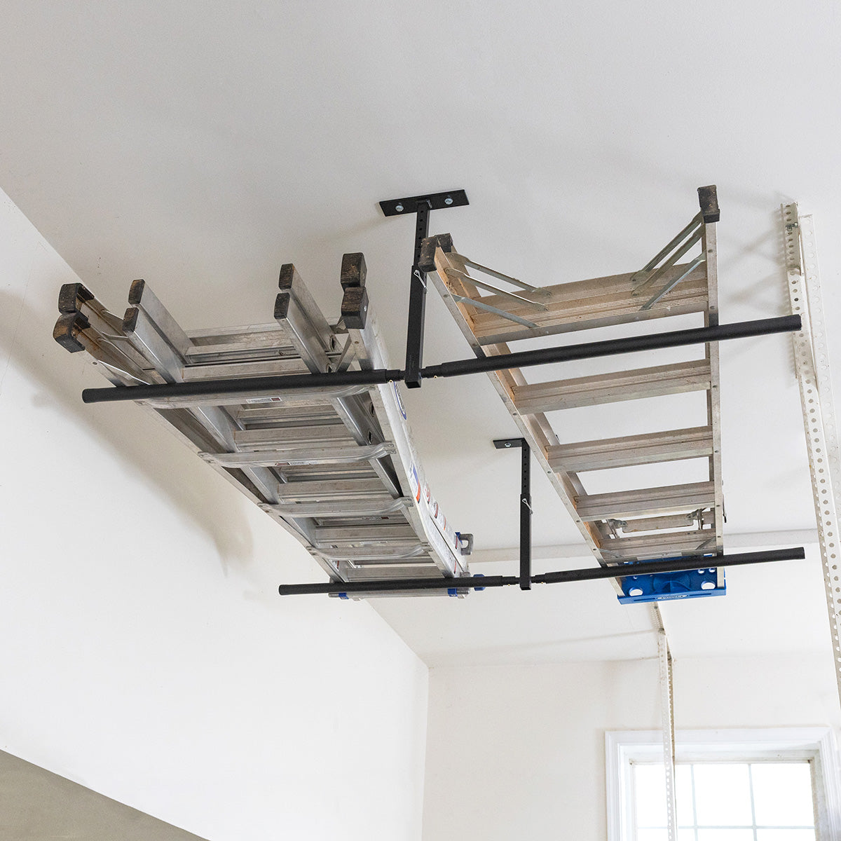 Hi-Port 2 | Ladder Adjustable Ceiling Storage Rack | Double | Holds 150 lbs - OVERLANDERS Outfitter
