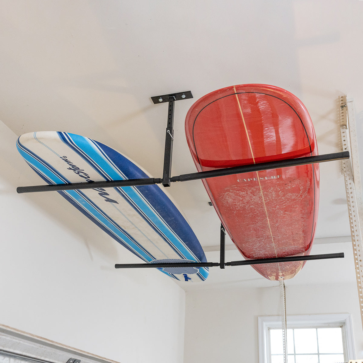 Hi-Port 2 Surfboard Adjustable Ceiling Storage Rack | Double | Holds 150 lbs - OVERLANDERS Outfitter