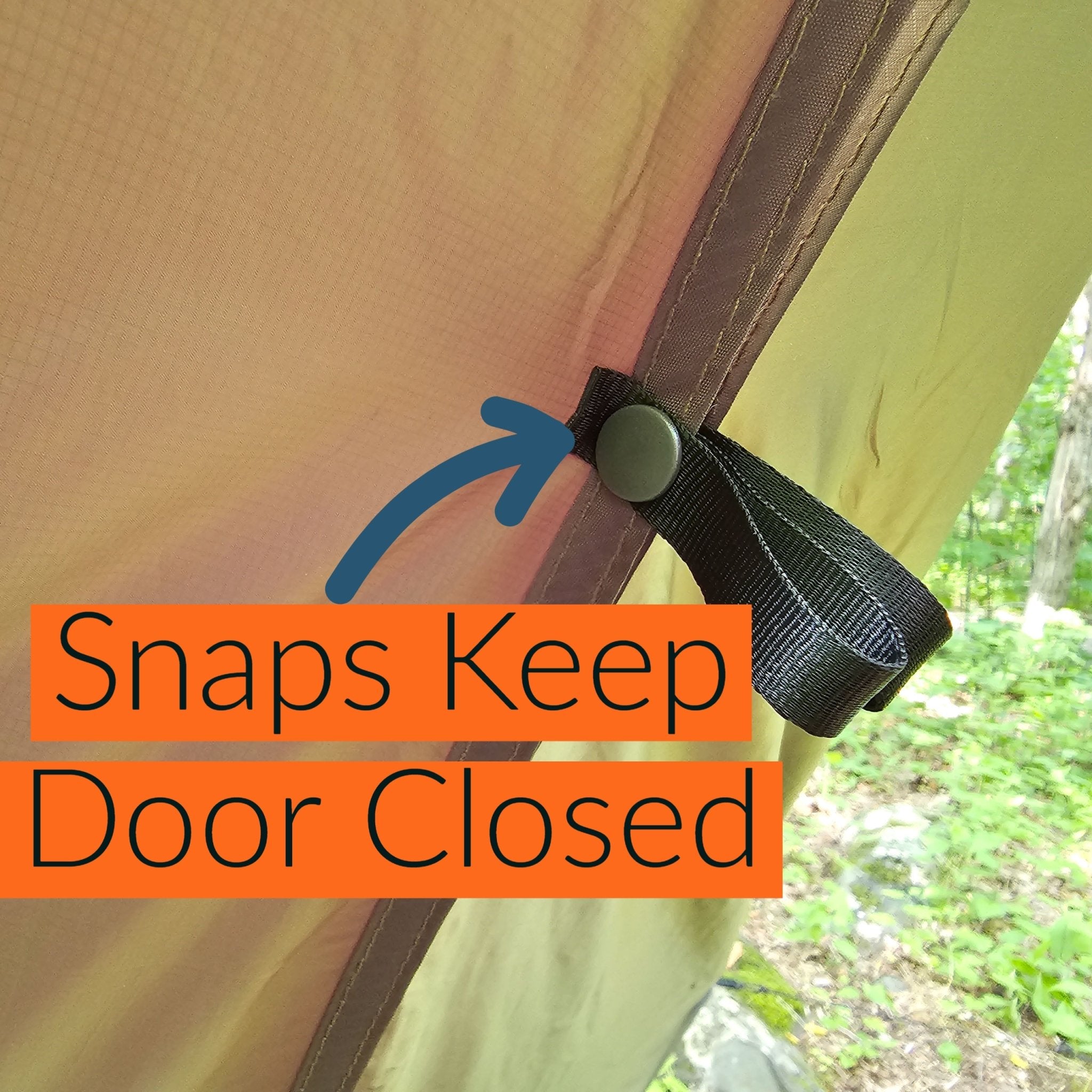 Hanging High Hammocks Hideaway Tarp for hammock camping, 12-foot rain tarp with waterproof material and sturdy design.
