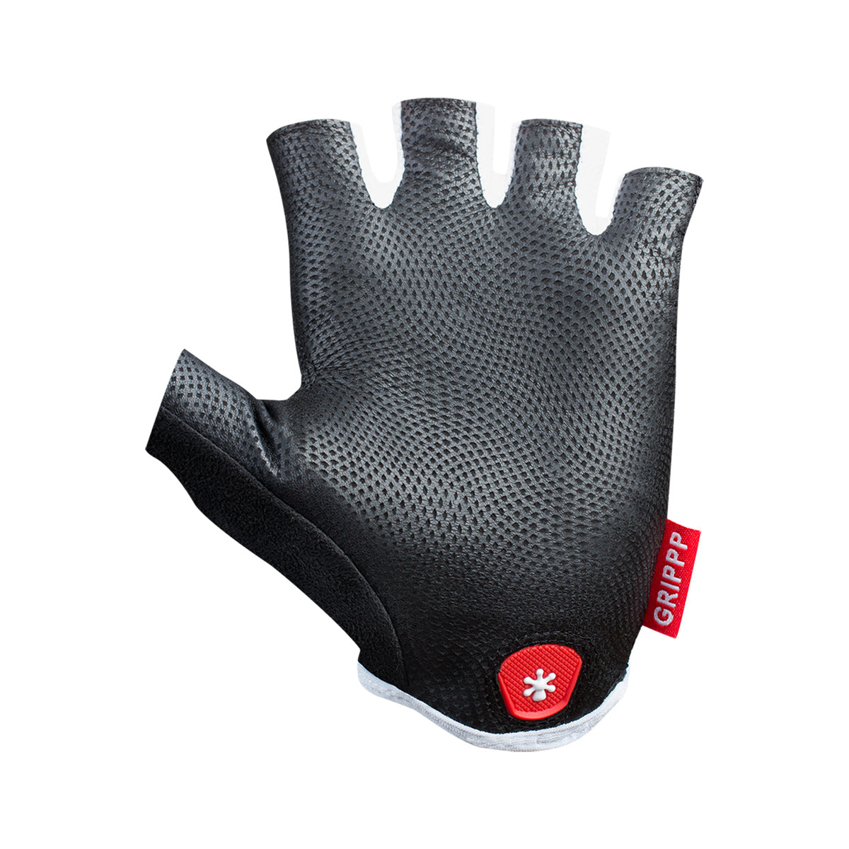 Black HIRZL GripPP Light SF bike gloves by ZEITBIKE with white palm padding and breathable fabric for cycling comfort.