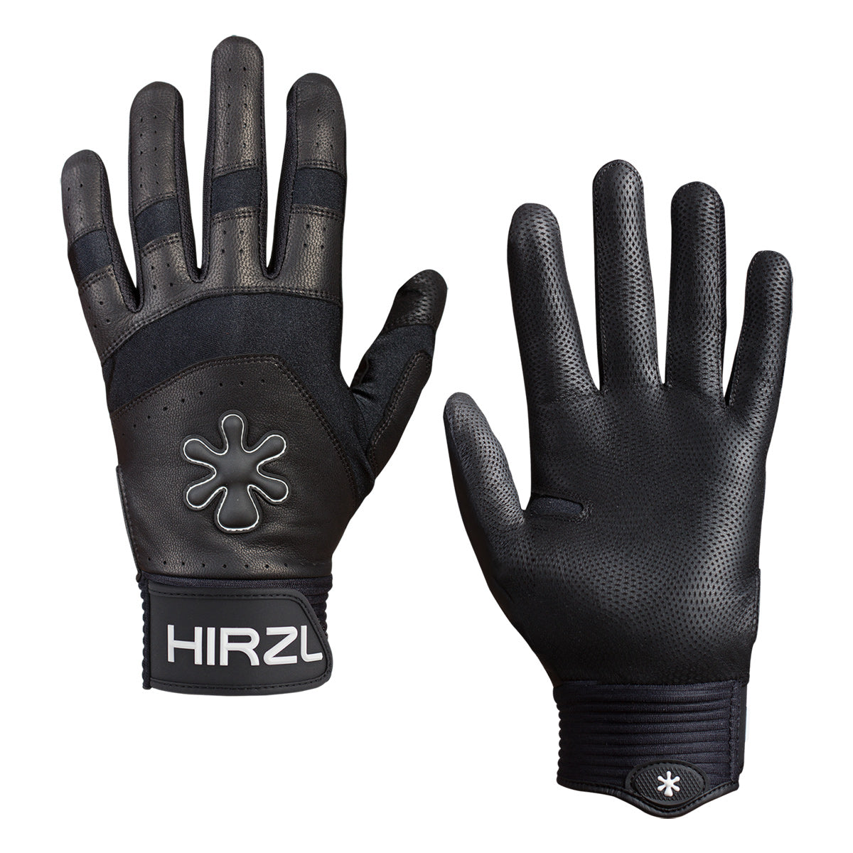 ZEITBIKE HIRZL GRIPPP FORCE FF bike gloves in black with white palm for MTB, enduro, downhill, and all terrain riding.
