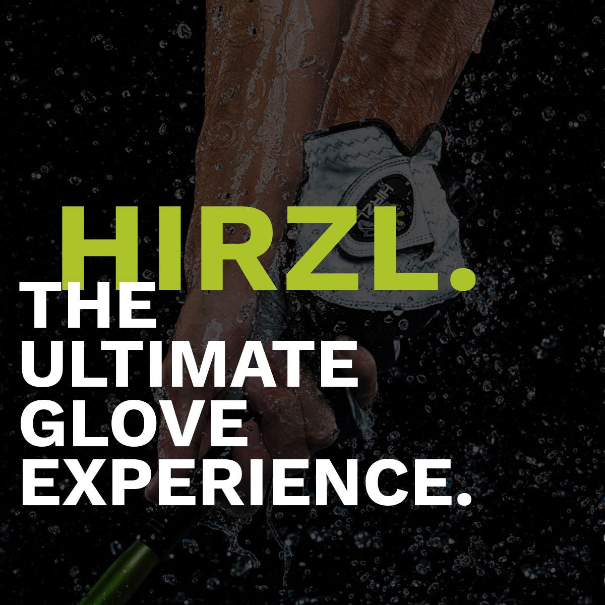 ZEITBIKE HIRZL Trust Control 2.0 golf gloves in white and black, showing the soft leather palm and flexible backhand design.