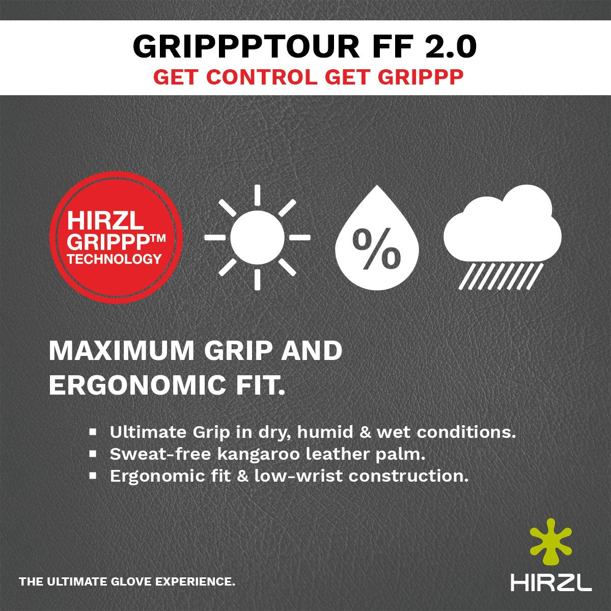 ZEITBIKE HIRZL Tour FF 2.0 leather bike gloves with padded palms and adjustable wrist straps, designed for cycling comfort.