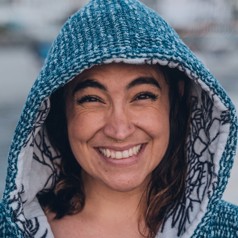 Blanket Hoodie | Indigo Surf Poncho | 100% Cotton Wearable Blanket Robe | As Seen on Netflix's Beef Season 2 - OVERLANDERS Outfitter