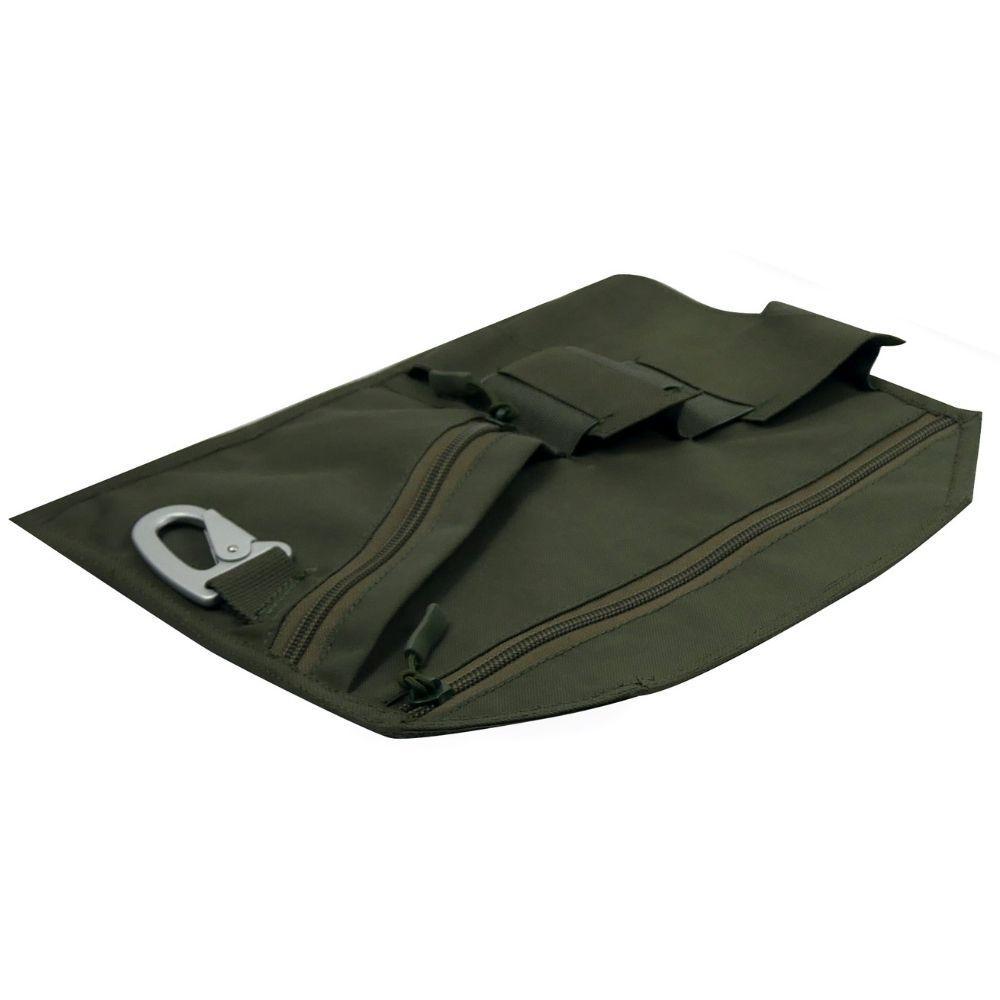 Hook-backed EDC organizer panel from HCC Tactical designed for backpacks and sidepacks, featuring multiple compartments and durable material.