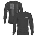 Men's HOOey Liberty Roper long sleeve T-shirt in charcoal, casual apparel with a comfortable fit and stylish design.