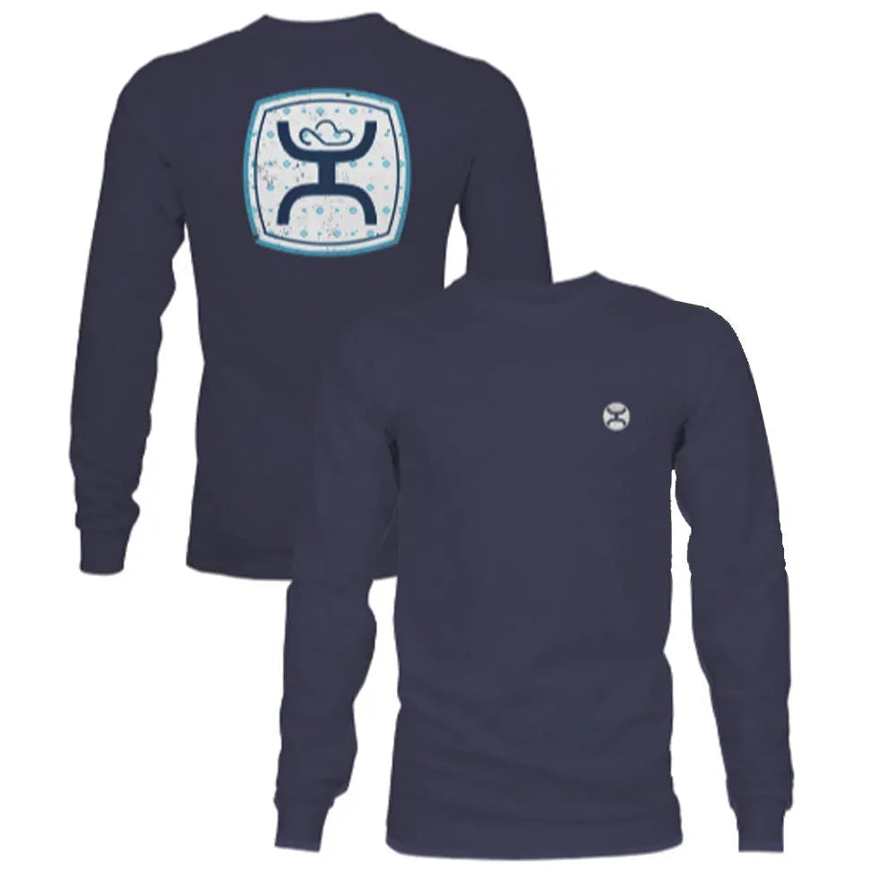HOOey Zenith ( Heathered Navy ) - Mens Long Sleeve T-Shirt - OVERLANDERS Outfitter